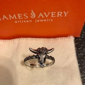 🎄James Avery Dessert Rose Ring- Size 8.5 FIRM🎄
